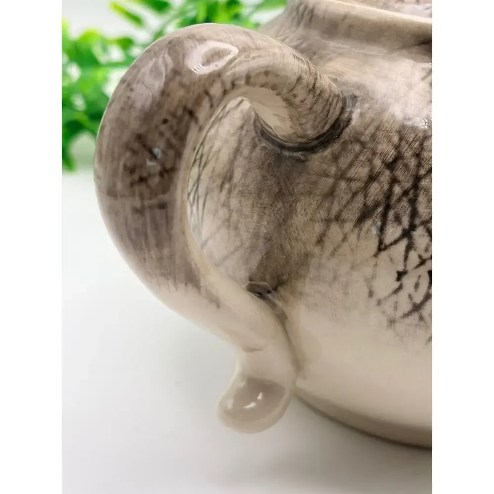 Vintage world market elephant tea pot.